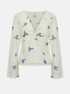 Bluzka z długim rękawem Even&Odd By Zalando biały
