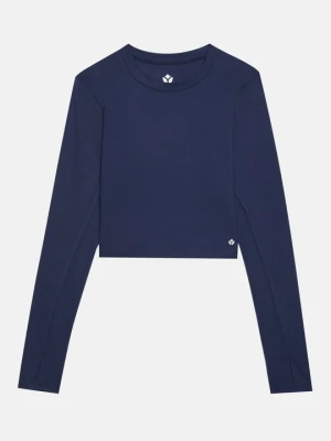 Bluzka z długim rękawem Even&Odd Active By Zalando granatowy