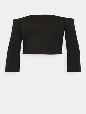 Bluzka z długim rękawem Even&Odd Curvy By Zalando czarny