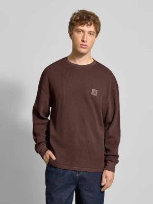 Bluzka z długim rękawem, fakturowanym wzorem i okrągłym dekoltem Carhartt Work In Progress