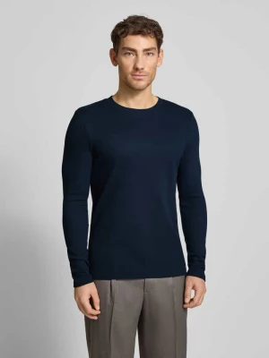 Bluzka z długim rękawem, fakturowanym wzorem i okrągłym dekoltem MCNEAL