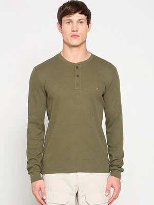 Bluzka z długim rękawem GAP khaki