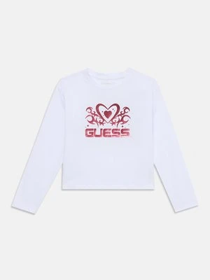 Bluzka z długim rękawem Guess biały