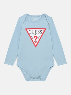 Bluzka z długim rękawem Guess jasnoniebieski