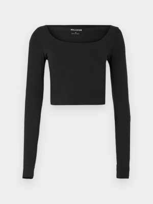 Bluzka z długim rękawem Hollister Co. czarny