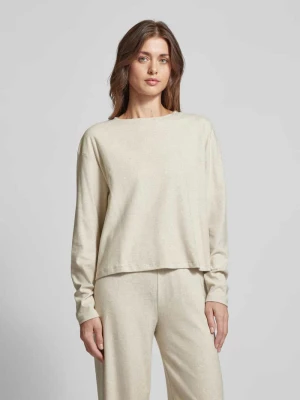 Bluzka z długim rękawem i aplikacją z logo model ‘ELSA’ Guess