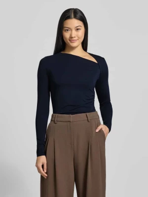 Bluzka z długim rękawem i asymetrycznym dekoltem model ‘MATZI’ Lauren Ralph Lauren