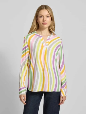 Bluzka z długim rękawem i dekoltem w serek herzensangelegenheit