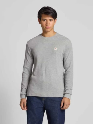 Bluzka z długim rękawem i detalem z logo Calvin Klein Jeans