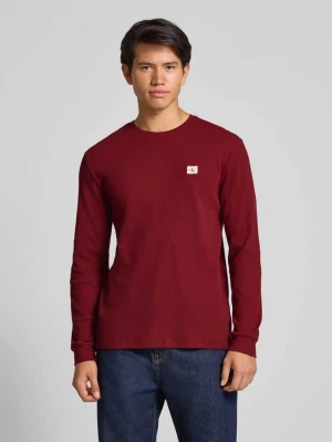 Bluzka z długim rękawem i detalem z logo Calvin Klein Jeans
