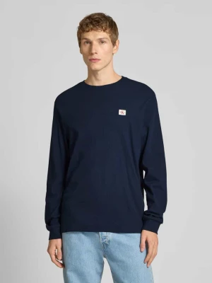 Bluzka z długim rękawem i fakturowanym wzorem Calvin Klein Jeans