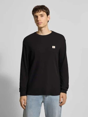 Bluzka z długim rękawem i detalem z logo Calvin Klein Jeans