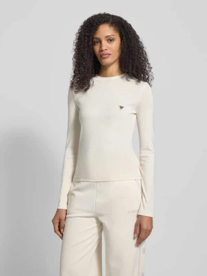 Bluzka z długim rękawem i detalem z logo model ‘SONIA’ Guess Activewear