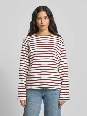 Bluzka z długim rękawem i detalem z logo model ‘Sutton’ mustang