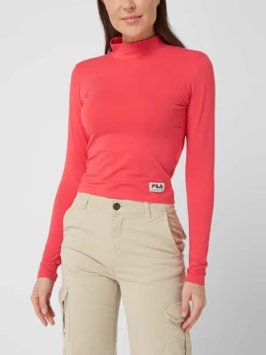 Bluzka z długim rękawem i detalem z logo model ‘Tarsia’ Fila
