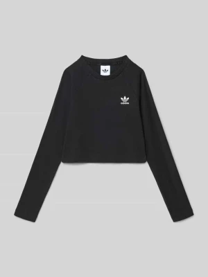 Bluzka z długim rękawem i drobnym prążkowaniem adidas Originals
