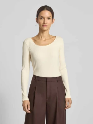 Bluzka z długim rękawem i efektem prążkowania model ‘CHITRA’ Lauren Ralph Lauren