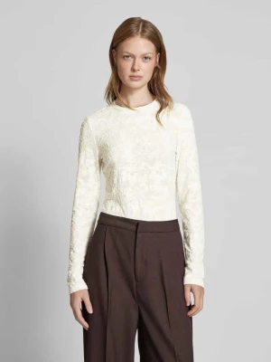 Bluzka z długim rękawem i fakturowanym wzorem Jake*s Collection