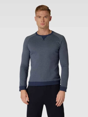 Bluzka z długim rękawem i fakturowanym wzorem model ‘Mix+Relax’ Schiesser