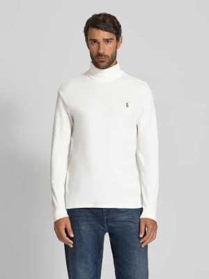 Bluzka z długim rękawem i golfem Polo Ralph Lauren