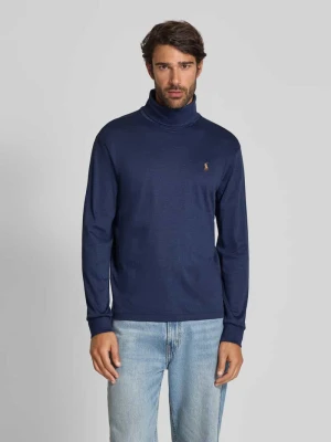 Bluzka z długim rękawem i golfem Polo Ralph Lauren