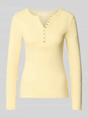 Bluzka z długim rękawem i krótką listwą guzikową Christian Berg Woman