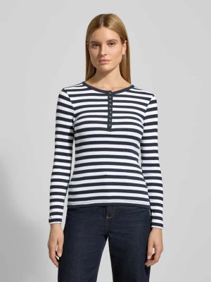 Bluzka z długim rękawem i krótką listwą guzikową Christian Berg Woman