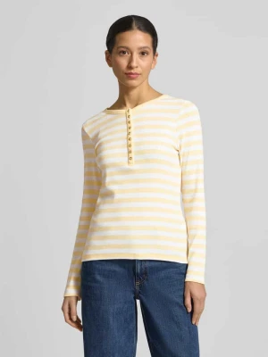 Bluzka z długim rękawem i krótką listwą guzikową Christian Berg Woman