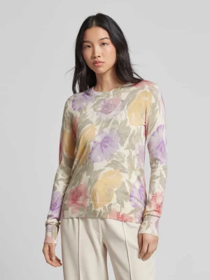 Bluzka z długim rękawem i kwiatowym nadrukiem na całej powierzchni model ‘SHAVONNE’ Lauren Ralph Lauren