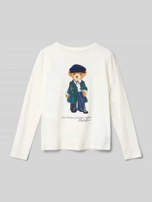 Bluzka z długim rękawem i nadrukiem z logo model ‘BEAR’ Polo Ralph Lauren Teens