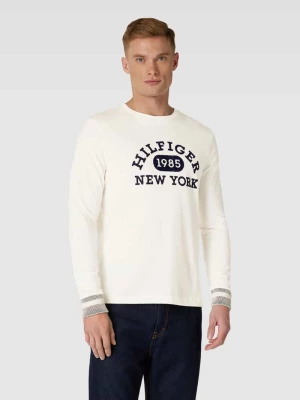 Bluzka z długim rękawem i nadrukiem z logo model ‘COLLEGIATE’ Tommy Hilfiger
