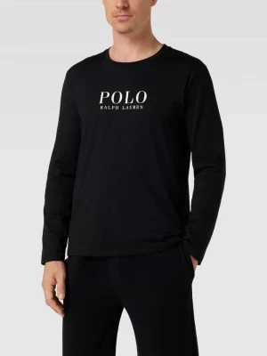 Bluzka z długim rękawem i nadrukiem z logo model ‘LIQUID’ Polo Ralph Lauren Underwear