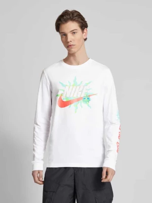 Bluzka z długim rękawem i nadrukiem z logo Nike