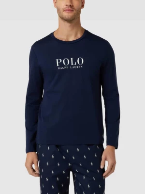 Bluzka z długim rękawem i nadrukiem z logo Polo Ralph Lauren Underwear