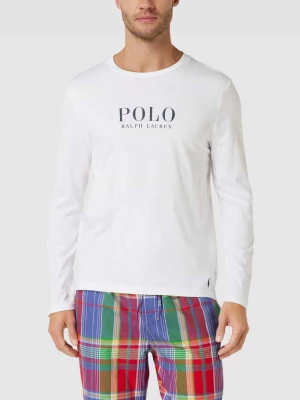Bluzka z długim rękawem i nadrukiem z logo Polo Ralph Lauren Underwear