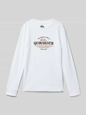 Bluzka z długim rękawem i nadrukiem z logo Quiksilver