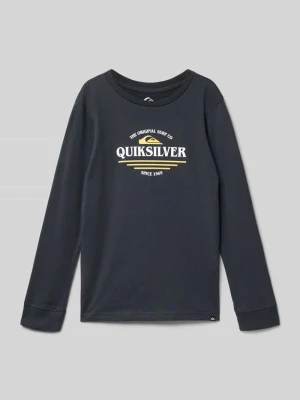 Bluzka z długim rękawem i nadrukiem z logo Quiksilver