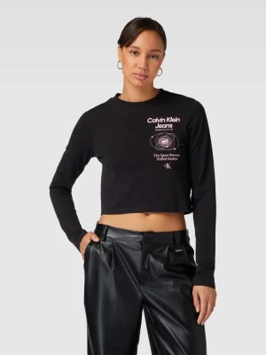 Bluzka z długim rękawem i nadrukowanym motywem model ‘GALAXY PRINT’ Calvin Klein Jeans