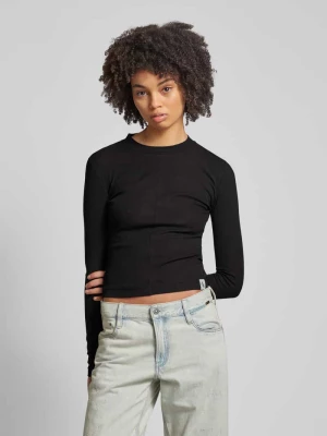 Bluzka z długim rękawem i naszywką z logo model ‘SEAMING’ Calvin Klein Jeans