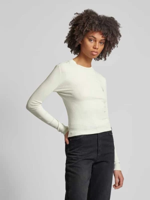 Bluzka z długim rękawem i naszywką z logo model ‘SEAMING’ Calvin Klein Jeans