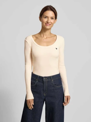 Bluzka z długim rękawem i okrągłym dekoltem model ‘COLETTE’ Guess Activewear