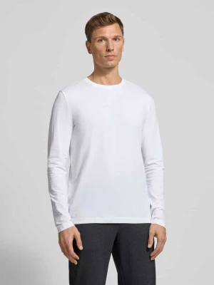 Bluzka z długim rękawem i prążkowanym, okrągłym dekoltem Christian Berg Men