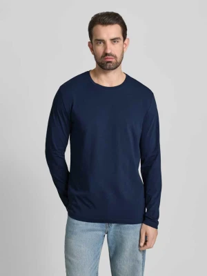 Bluzka z długim rękawem i prążkowanym, okrągłym dekoltem Christian Berg Men