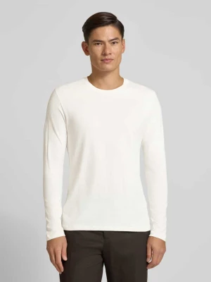 Bluzka z długim rękawem i prążkowanym, okrągłym dekoltem Christian Berg Men