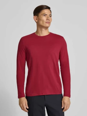 Bluzka z długim rękawem i prążkowanym, okrągłym dekoltem Christian Berg Men