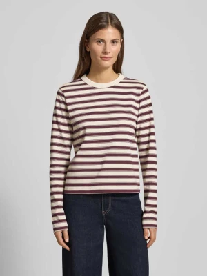 Bluzka z długim rękawem i prążkowanym, okrągłym dekoltem JAKE*S STUDIO WOMAN