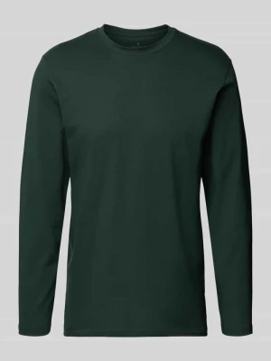 Bluzka z długim rękawem i prążkowanym, okrągłym dekoltem RAGMAN