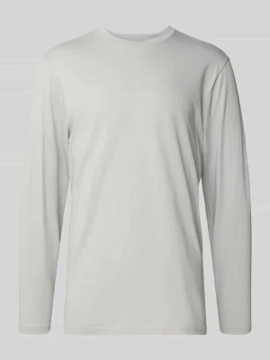 Bluzka z długim rękawem i prążkowanym, okrągłym dekoltem RAGMAN