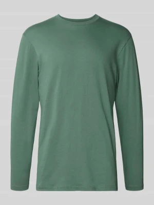 Bluzka z długim rękawem i prążkowanym, okrągłym dekoltem RAGMAN