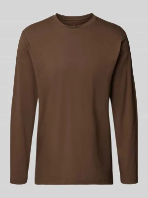 Bluzka z długim rękawem i prążkowanym, okrągłym dekoltem RAGMAN